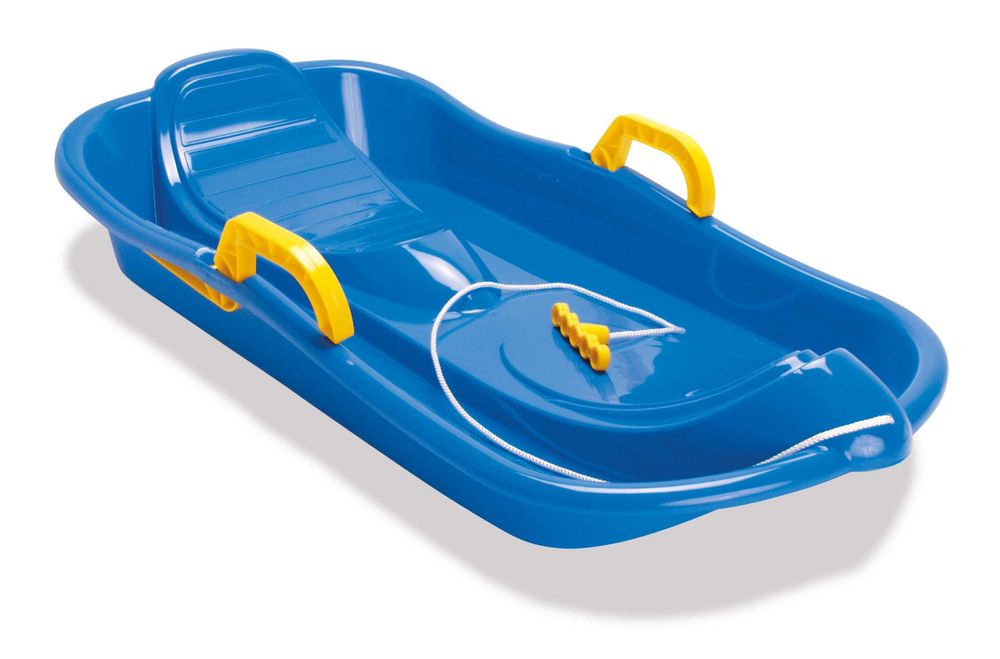 SANKI dziecięce typu ślizg z hamulcami blue niebieskie 79 cm Poznań