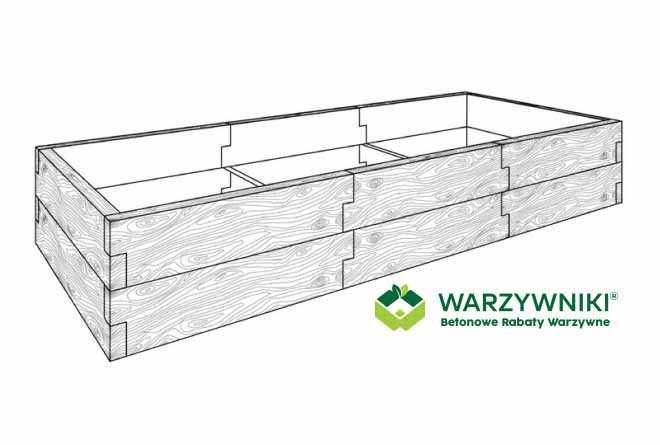 Warzywnik betonowy, Skrzynia na warzywa, Warzywniak modułowy