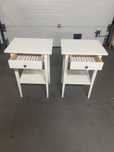 Mesas de cabeceira IKEA Hemnes – 1 gaveta (brancas)