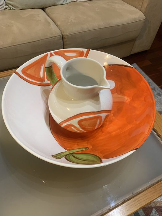 Peça decoração laranja