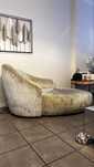 Chaise loungue veludo