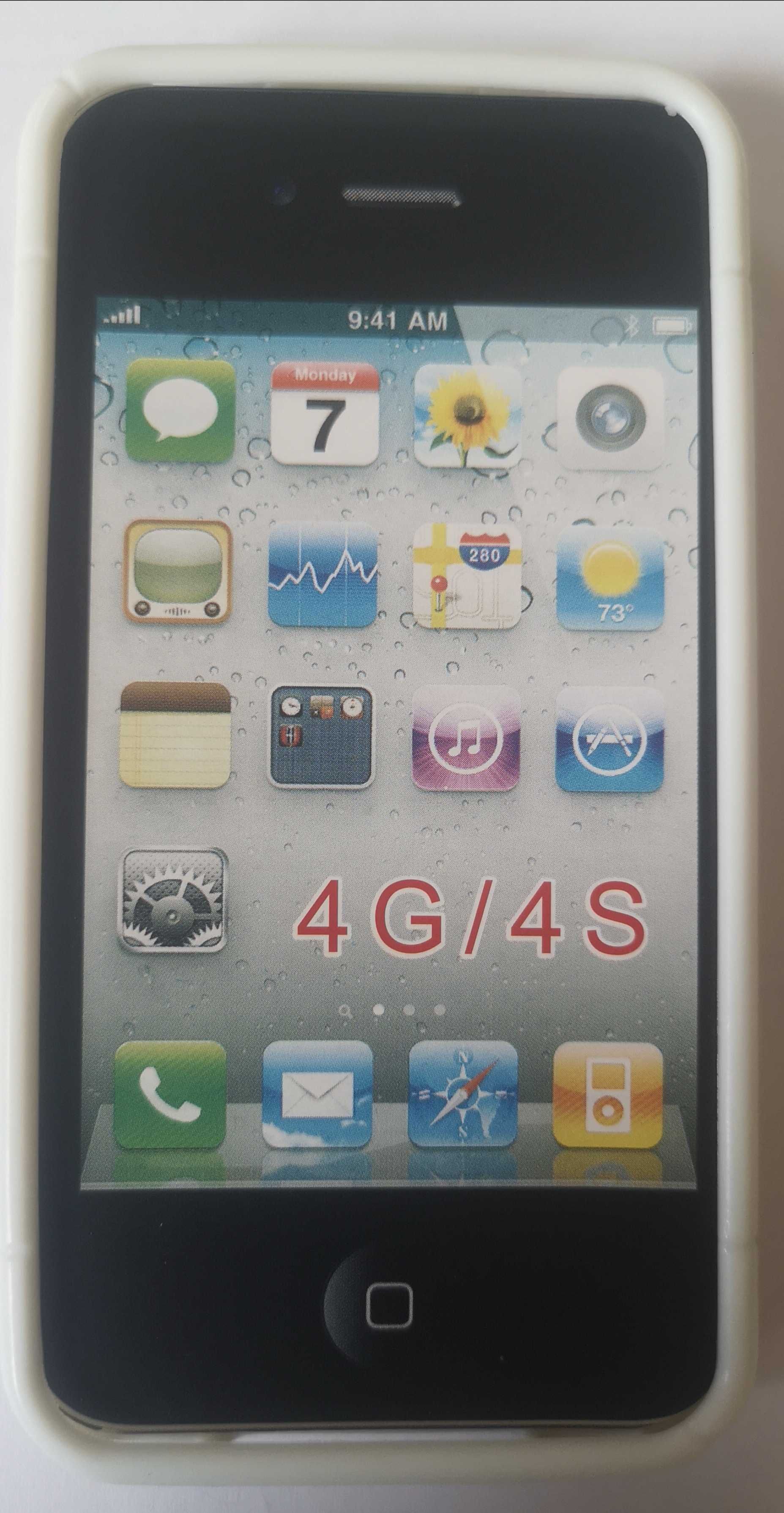iPhone 4G / iPhone 4S pokrowiec silikonowy biały S-CASE