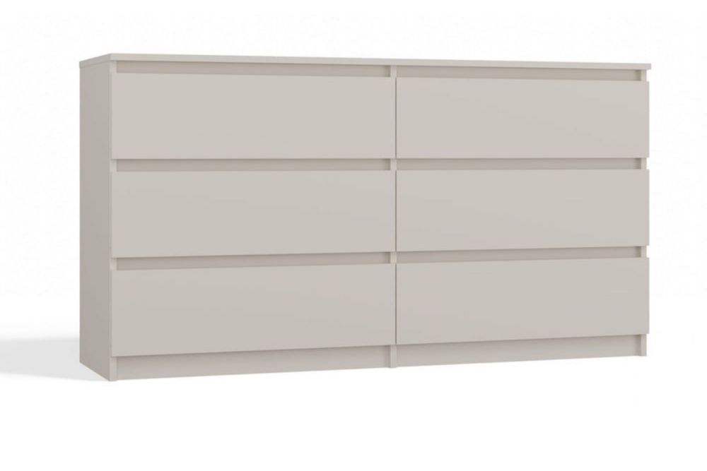 Komoda kaszmir na 6 szuflad 140 cm