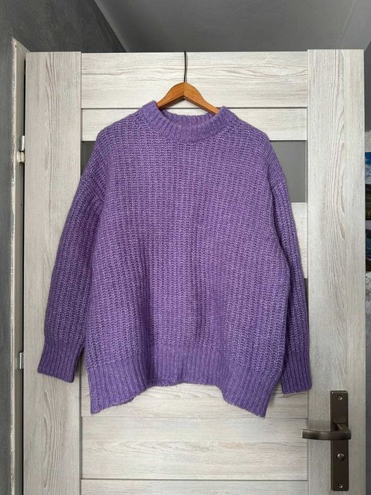 Fioletowy sweter ZARA