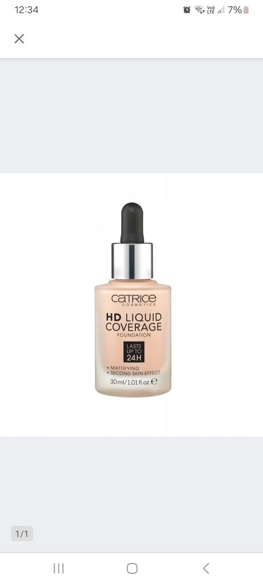 Catrice HD Liquid Coverage nowy podkład trwały 040 Warm Beige