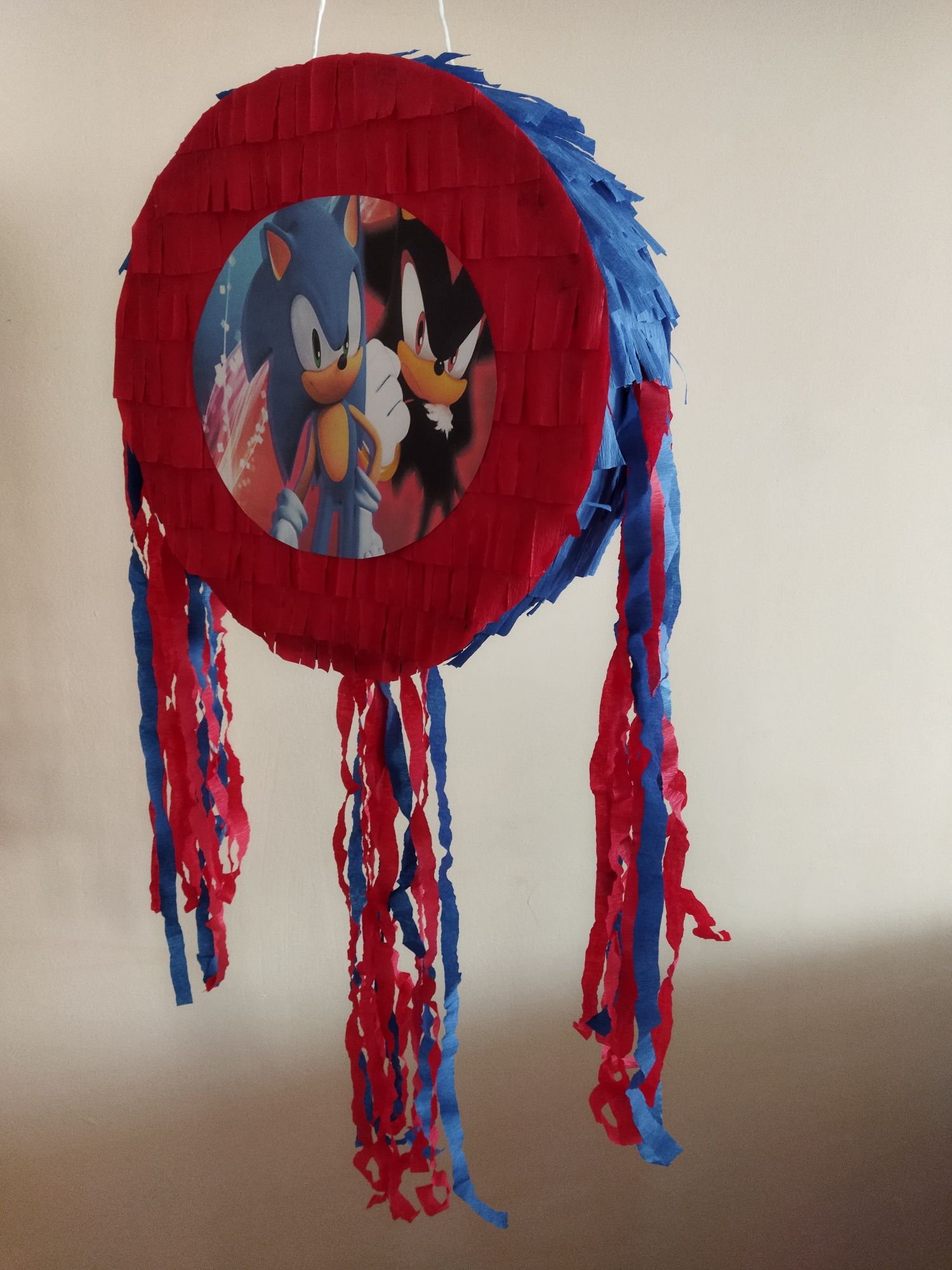 Zestaw piniata Sonic kij+imię