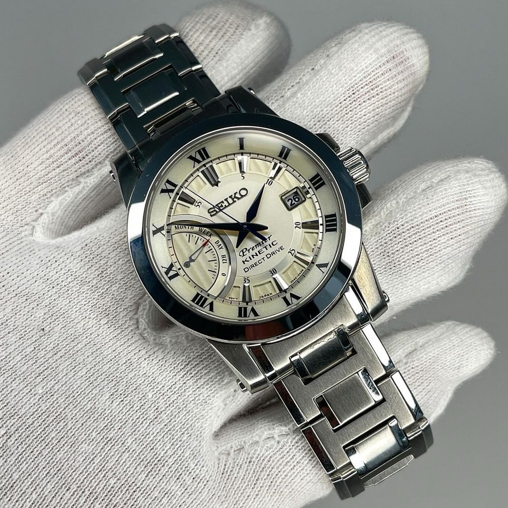 SEIKO SRG013 Premier Kinetic Direct Drive мужские наручные часы