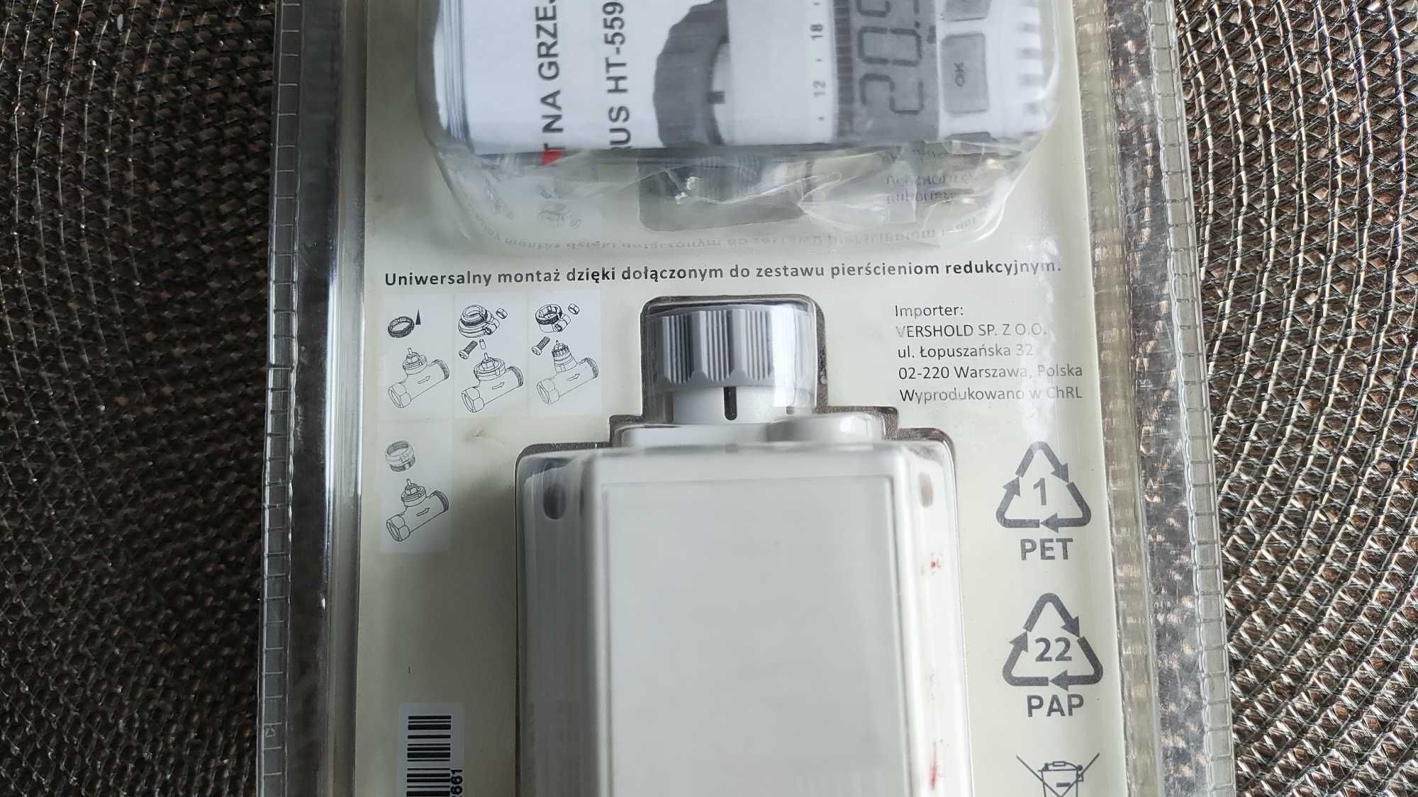 Automatyczny Termostat na grzejnik CLARUS Programowalny z LCD NOWY