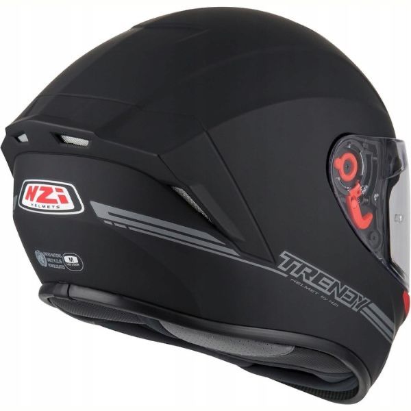 Kask motocyklowy NZI Trendy, czarny, matowy, rozmiar M