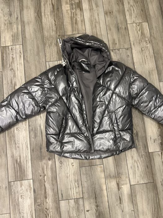 Пуховик сріблястий (натуральний пух)