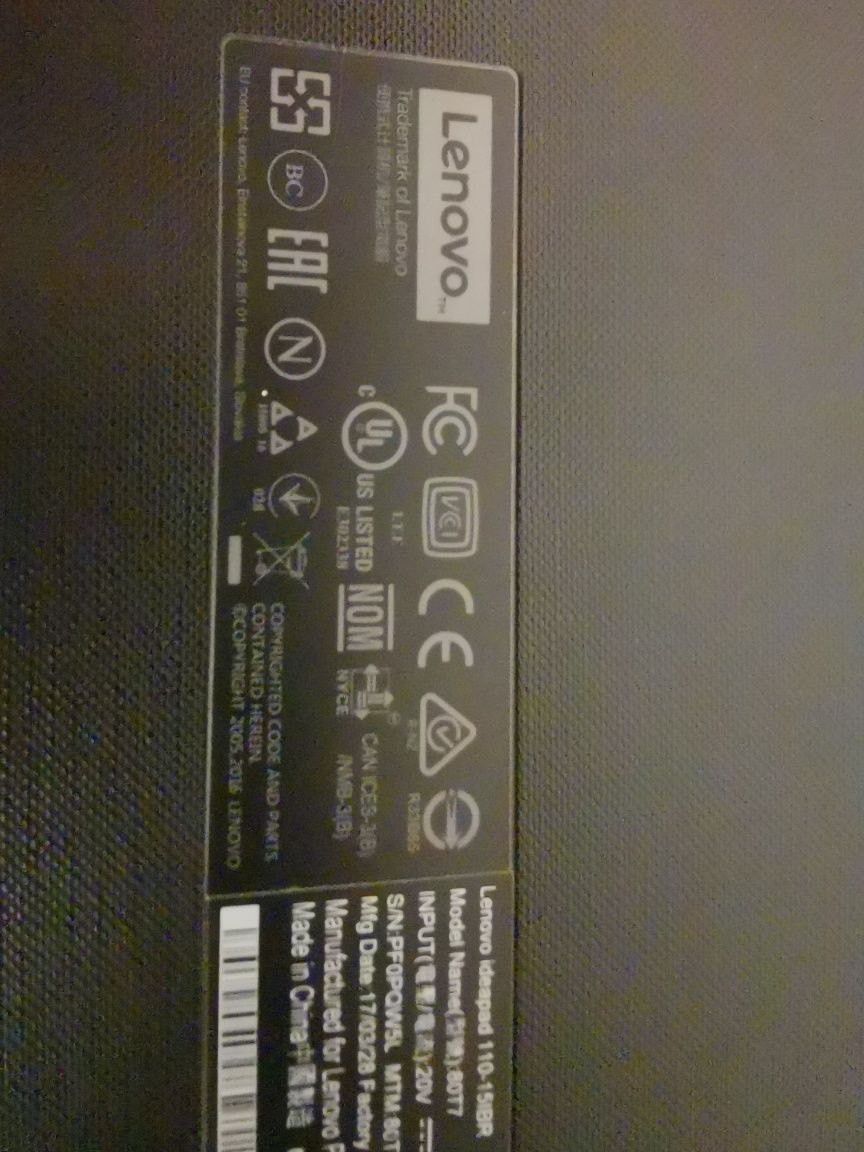 Lenovo ideapad 110-15ibr