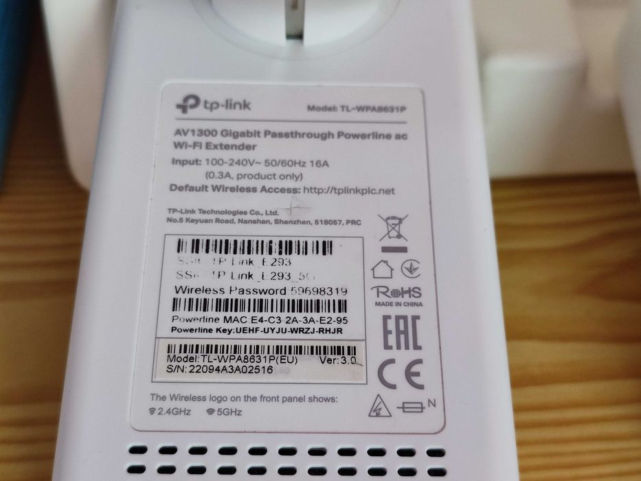 Kit Extensor Wi-Fi TP-Link AV1300 - Powerline