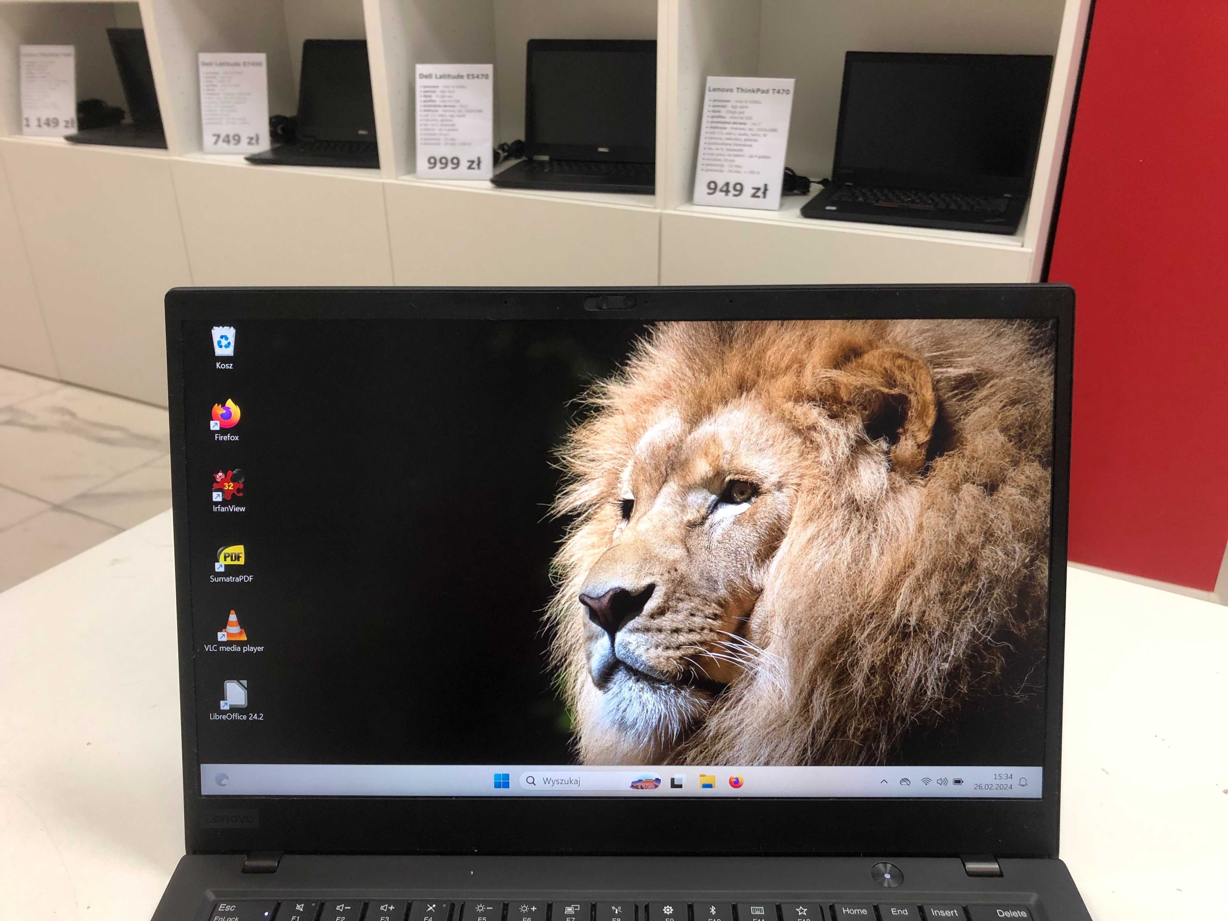 Biznesowy Lenovo ThinkPad X1 Carbon G6 i5-8gen 16GB 512SSD Dotyk Kl. A