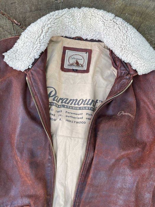Вінтажна куртка авіатор 90х Paramount leather aviator jacket