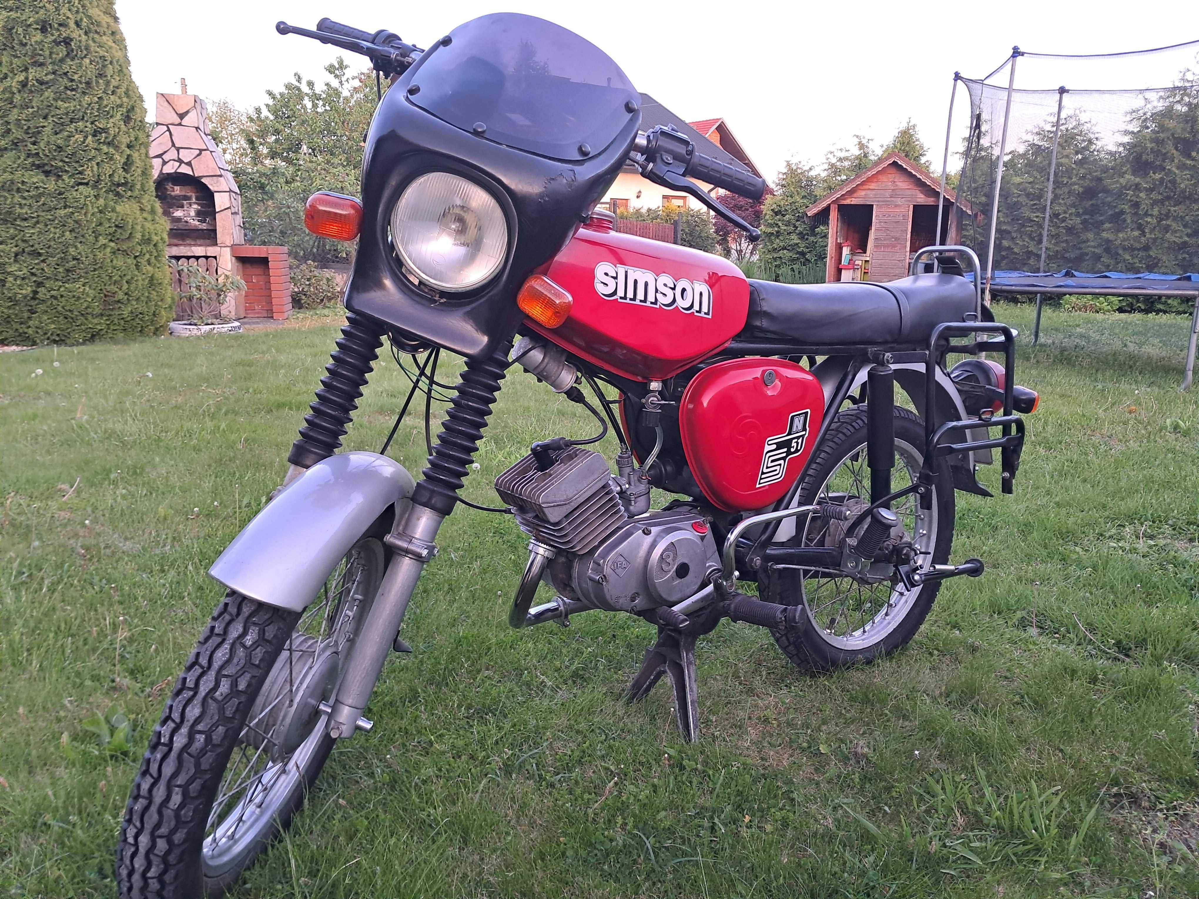 Simson S51 S 51 zarejestrowany, opłacony stan idealny