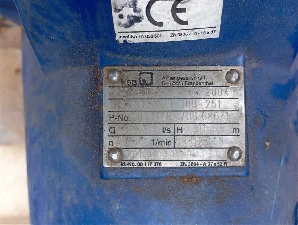 Pompa  KSB SEWATEC F100 11kw S012106