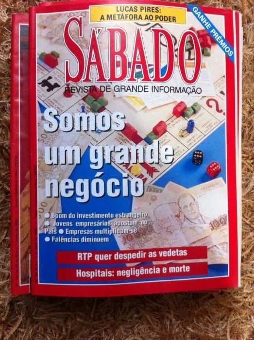 Revistas SÁBADO anos 1989 e 1992 - lote 2