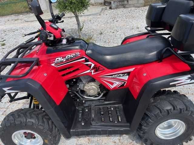 Moto 4  Dinli DL-902-450cm3 Extra  Box para 2 capacetes com encosto