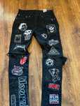 Custom spodnie Levi’s w stylu Zillakami / City Morgue / punk / metal