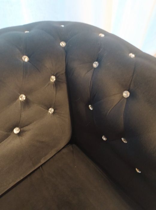 Sofa chesterfield kanapa glamur z funkcją spania. Okazja REZERWACJA