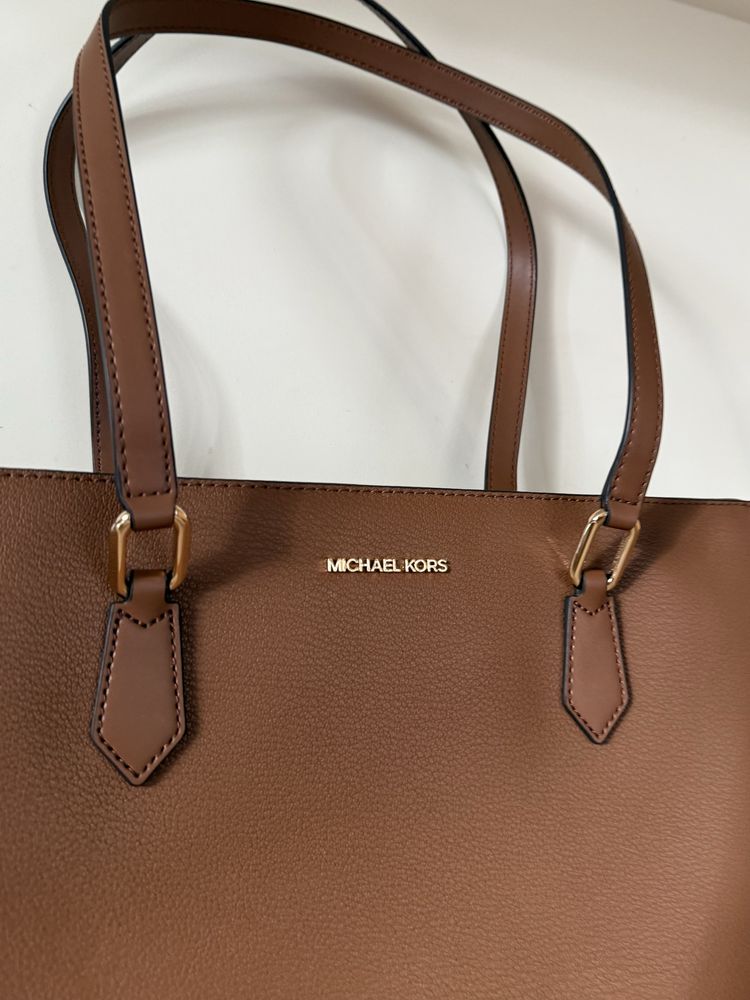 Torba shopper Michael Kors brązowa