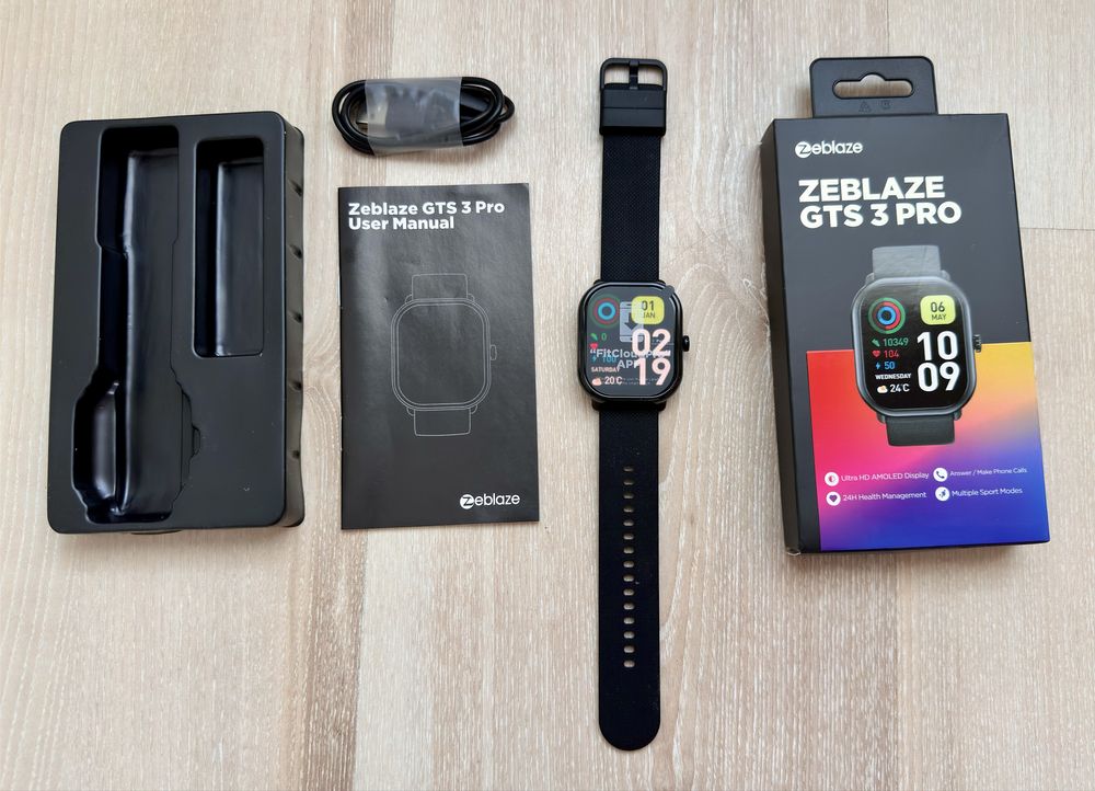 Smartwatch Zeblaze GTS 3 PRO oled pulsometr krokomierz nowy