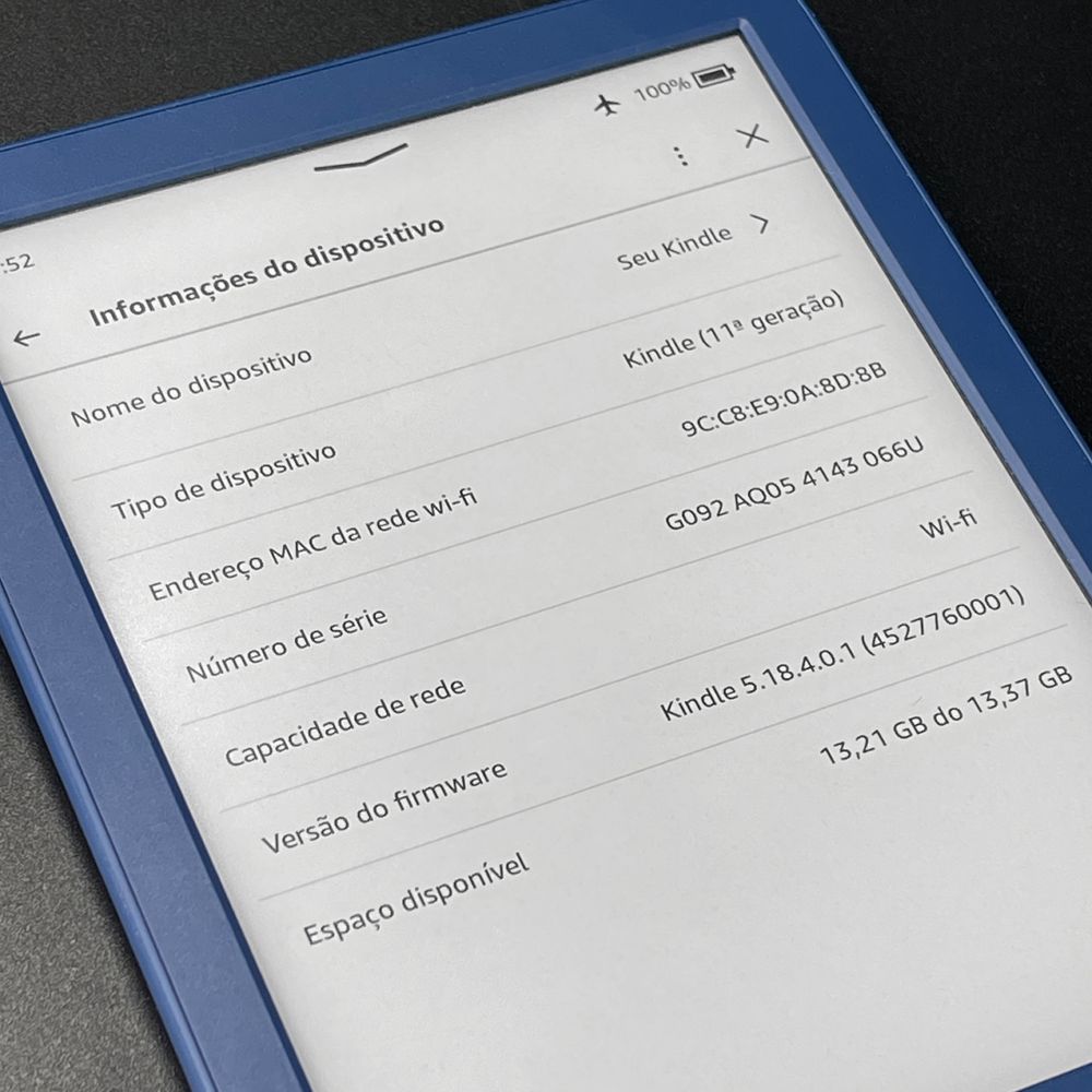 Kindle 11 geração WIFI (2022) - 16GB