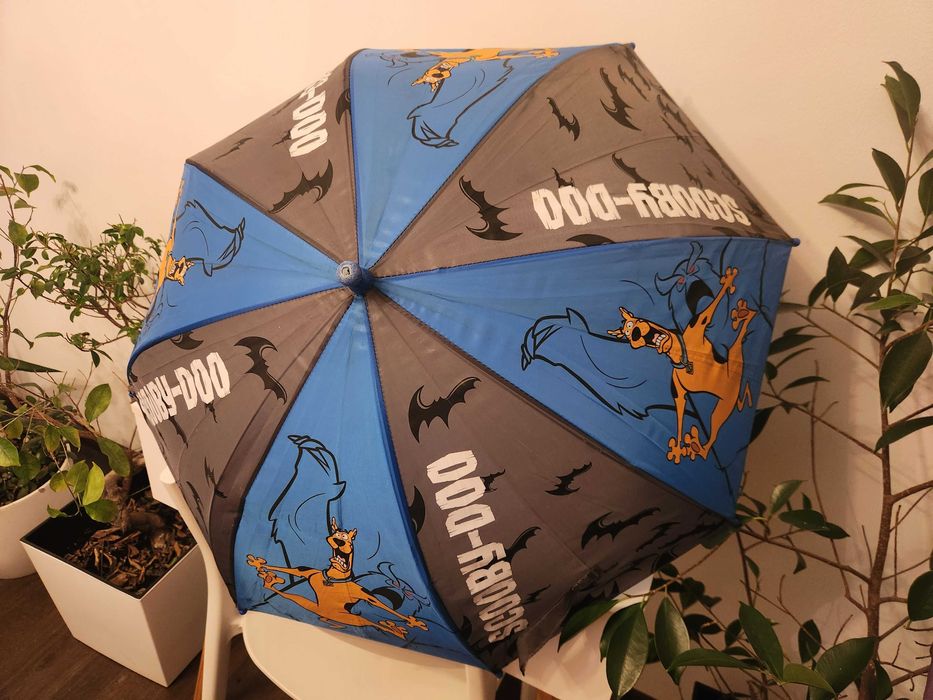 Parasol dziecięcy Scooby-Doo scoobydoo mały dla chłopca niebieski