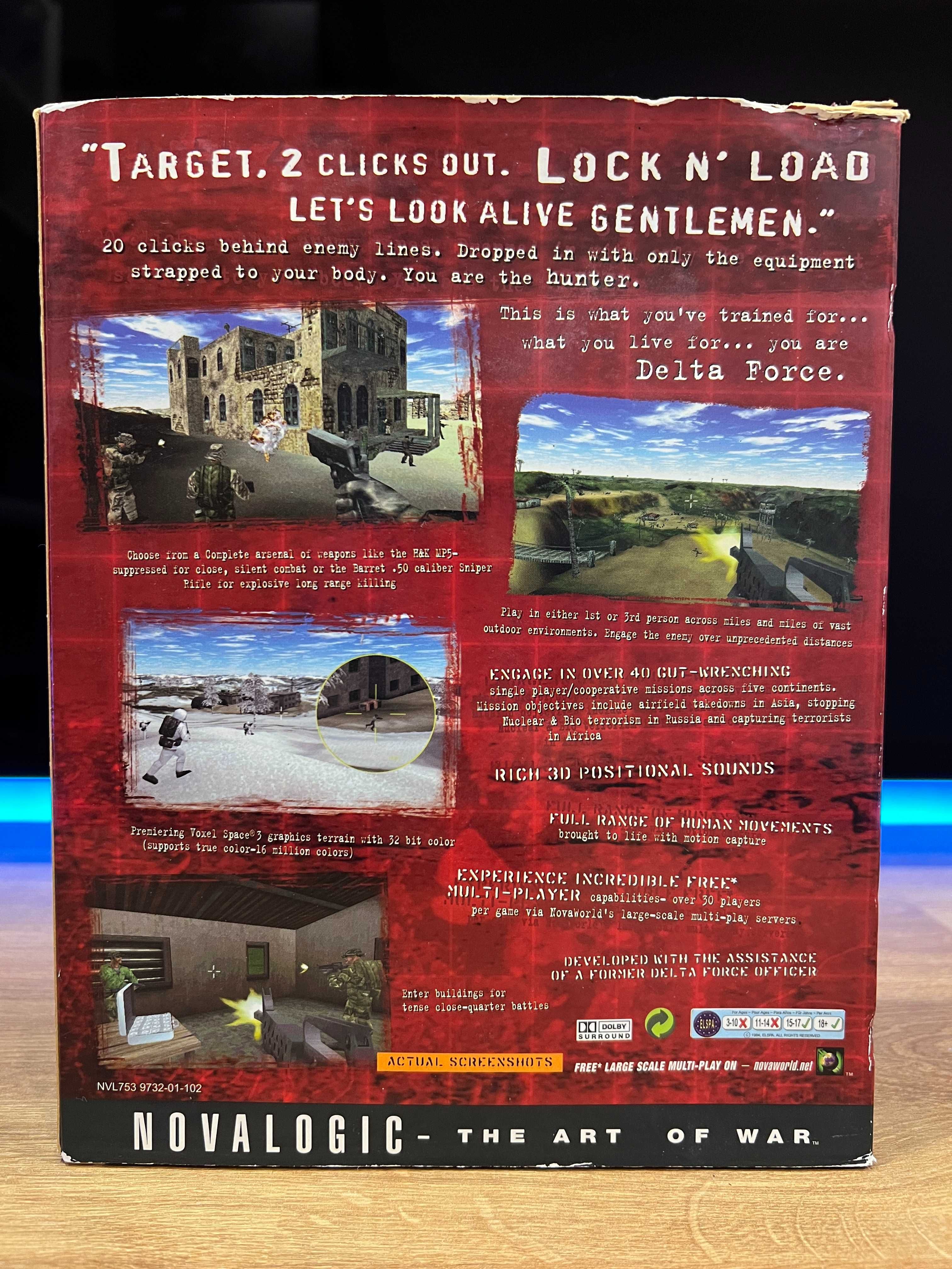 Delta Force 1 gra (PC EN 1998) BIG BOX premierowe kompletne wydanie