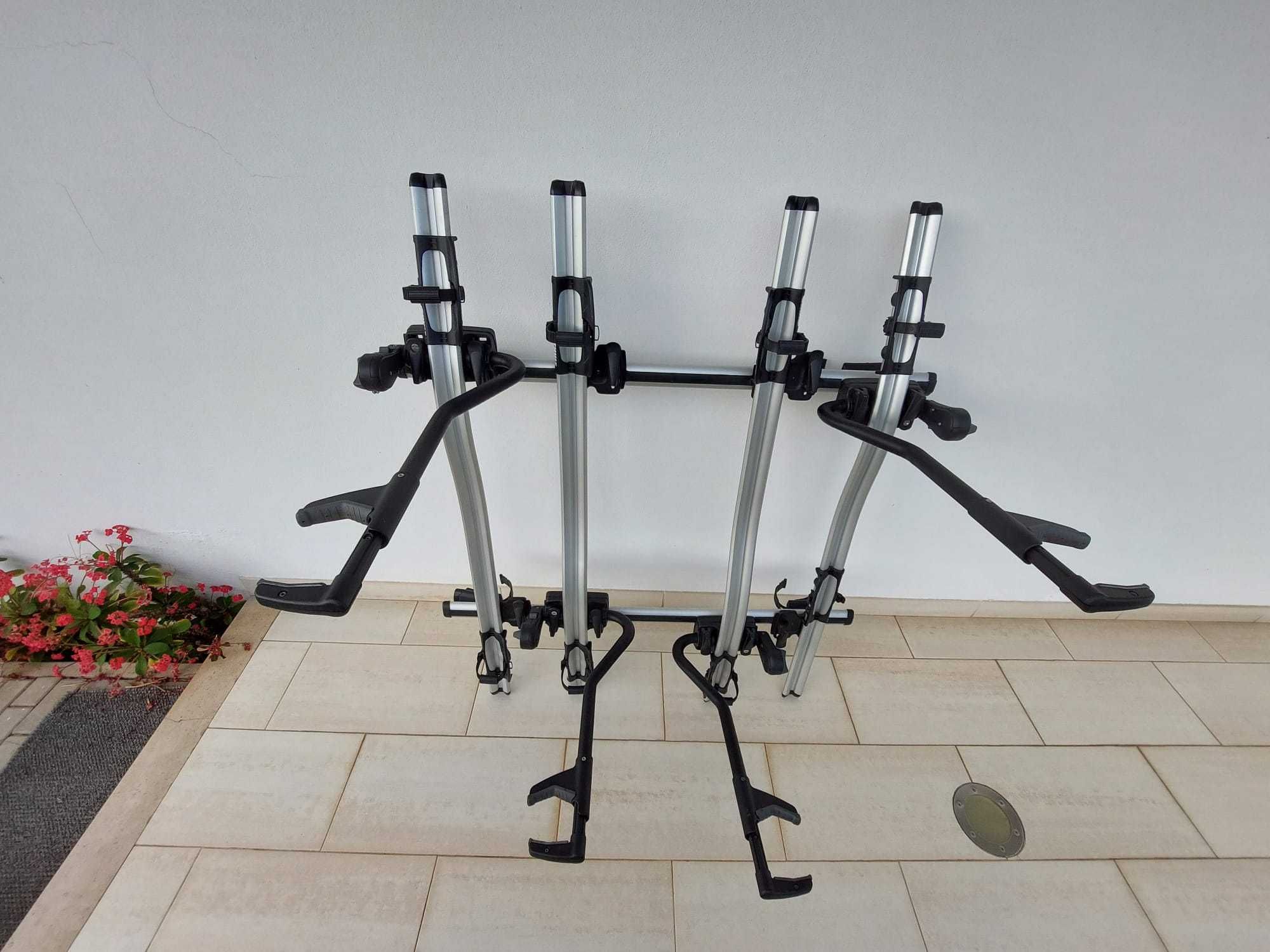 Barras de tejadilho + 4 suportes de bicicletas Thule ProRide