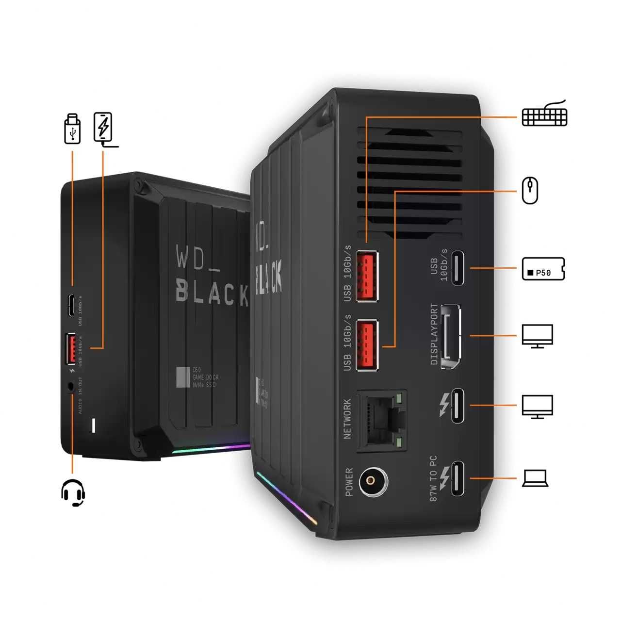 Stacja dokująca WD_black D50 gamedock nvme ssd 0tb