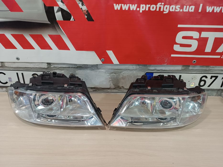 Передние фары audi a6 c5 xenon дорест, фари а6 ц5 ксенон дорест