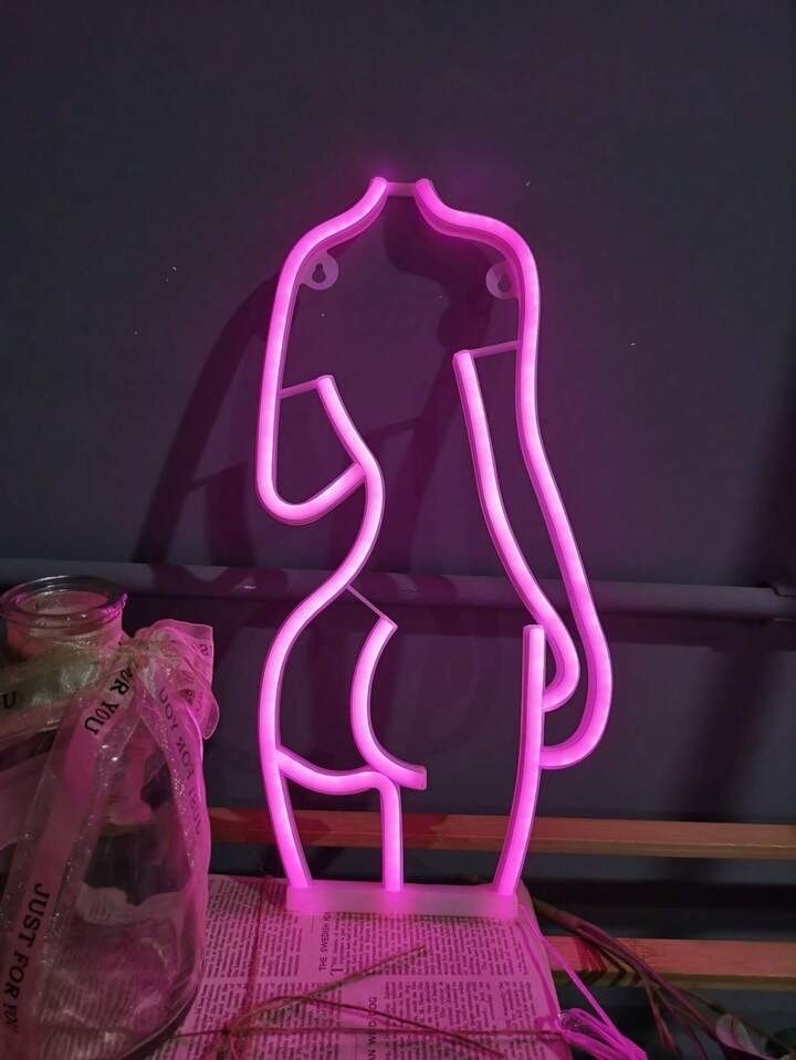 Neon LED Kobieta Podświetlany