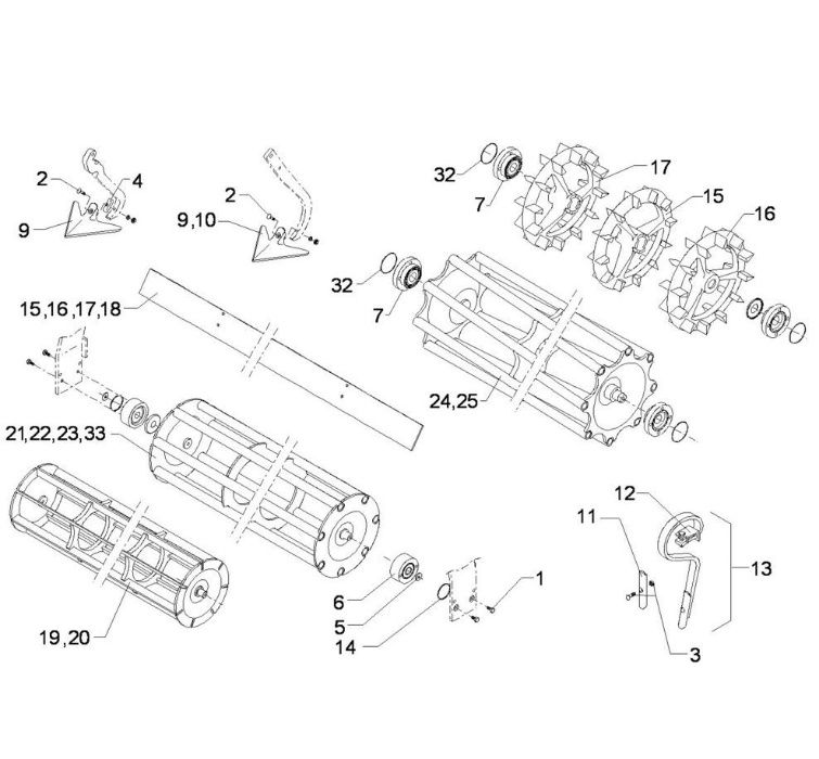 Łożysko wału Lemken 319937.2 Agregat Kompakto Heliodor Karat strunowy