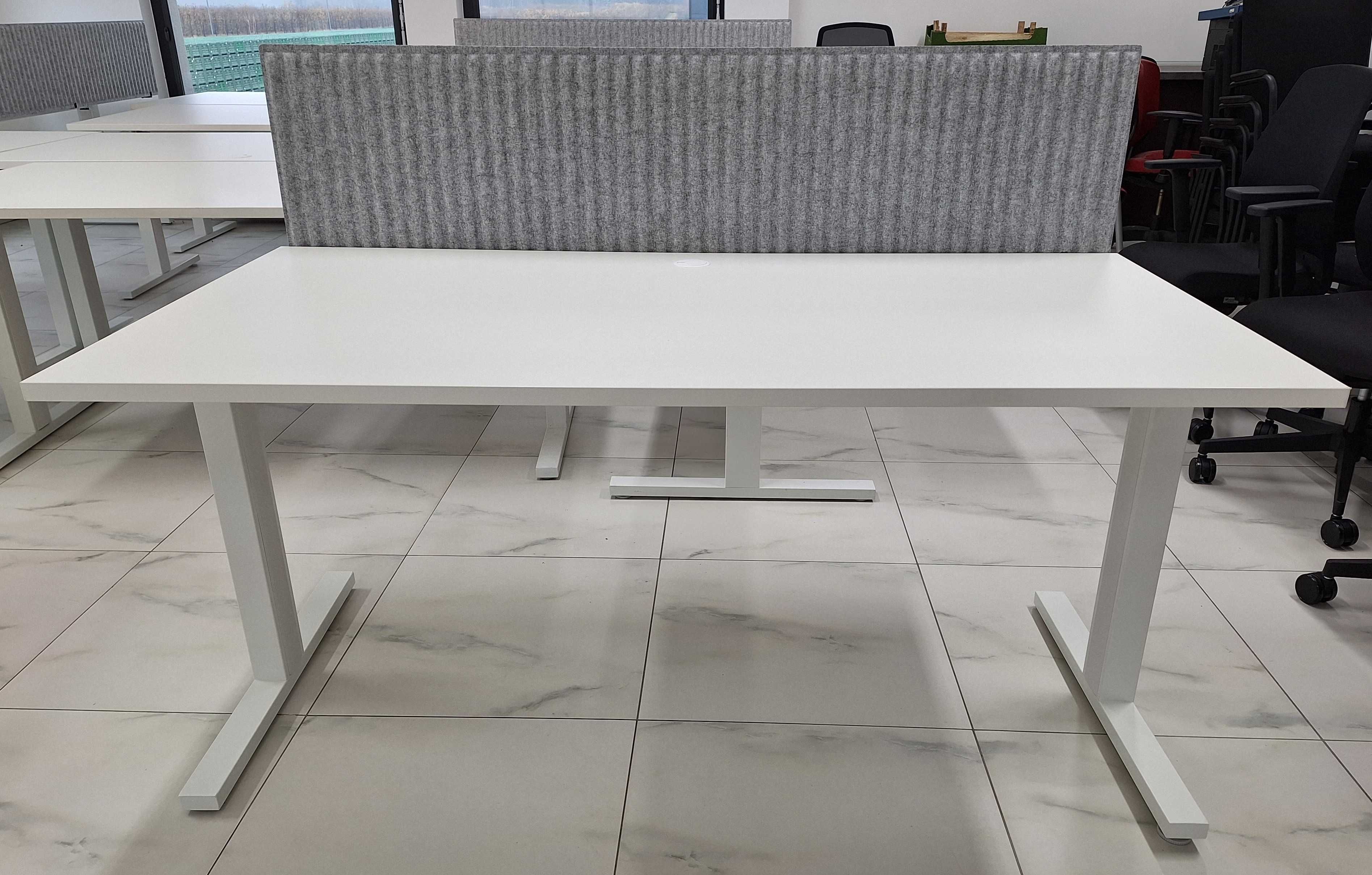Biurko kolor biały wymiary 160x80x73,6
