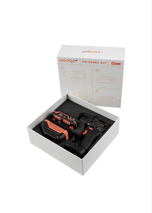 Акумуляторний дриль-шуруповерт Dnipro-M CD-200BC KIT