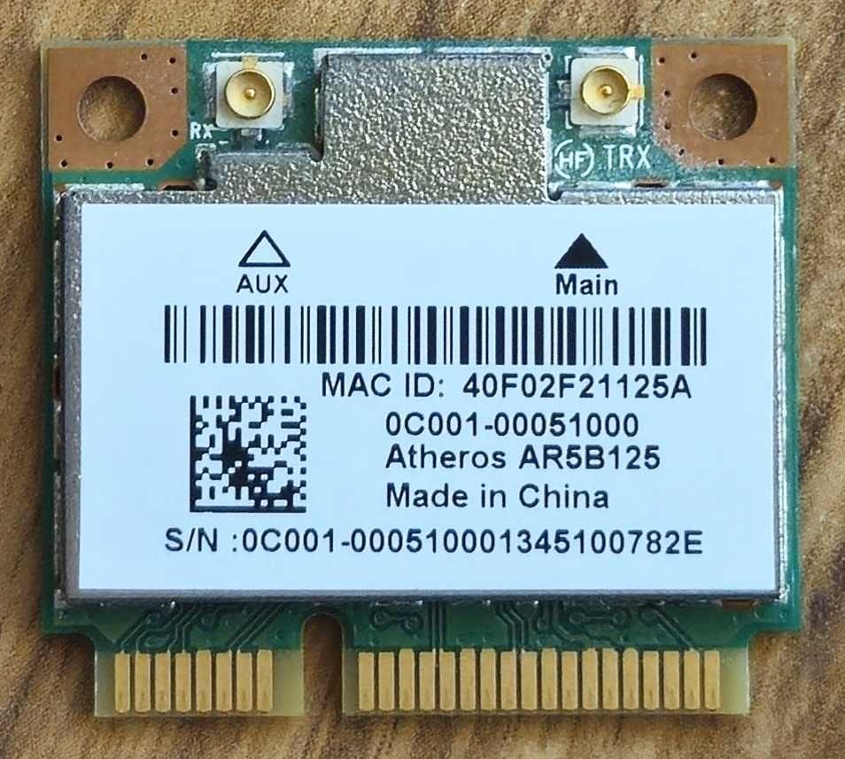 Karta Wifi PCIe Qualcomm Atheros AR9485 z Lenovo lub Asus