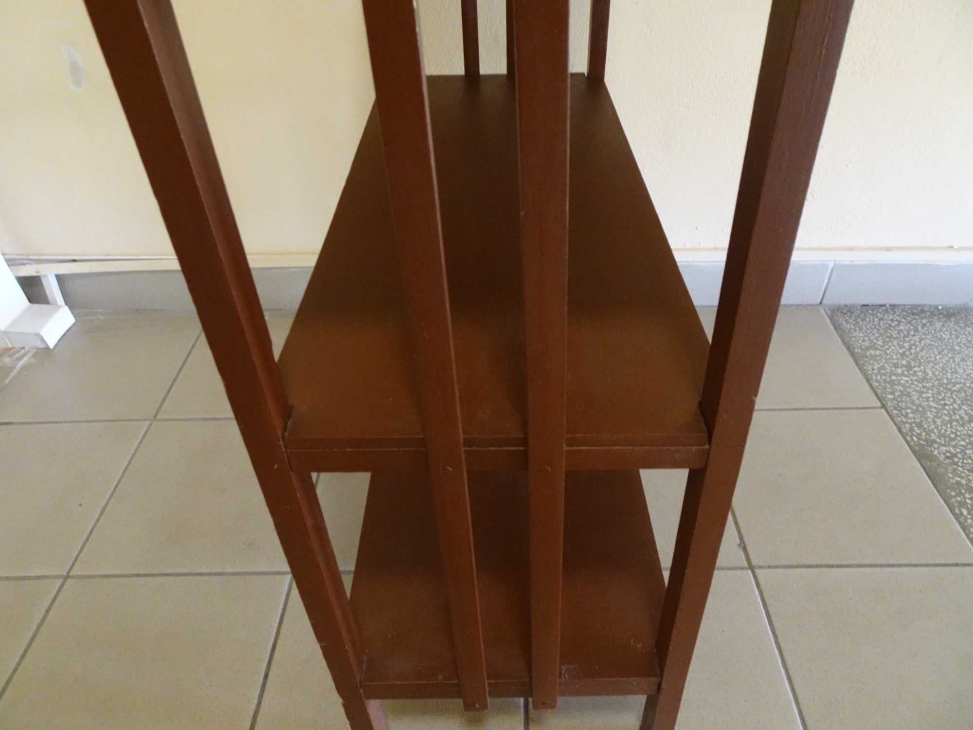 Etażerka drewniana lata 60 vintage PRL półka regał 3 półki 93,5x76x32