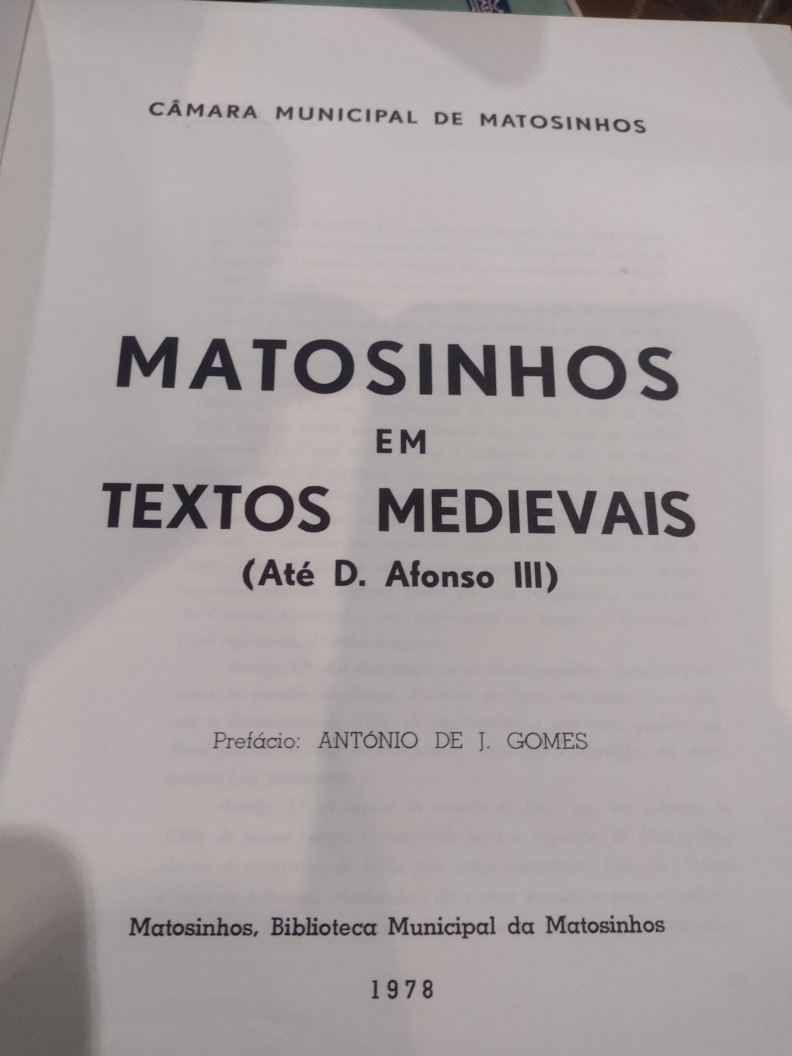 Matosinhos em Textos Medievais 1978