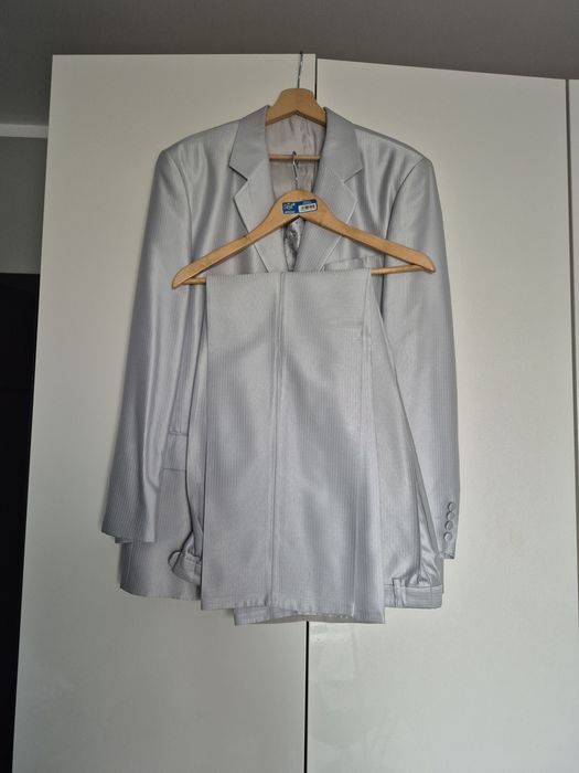 Garnitur 180cm srebrny