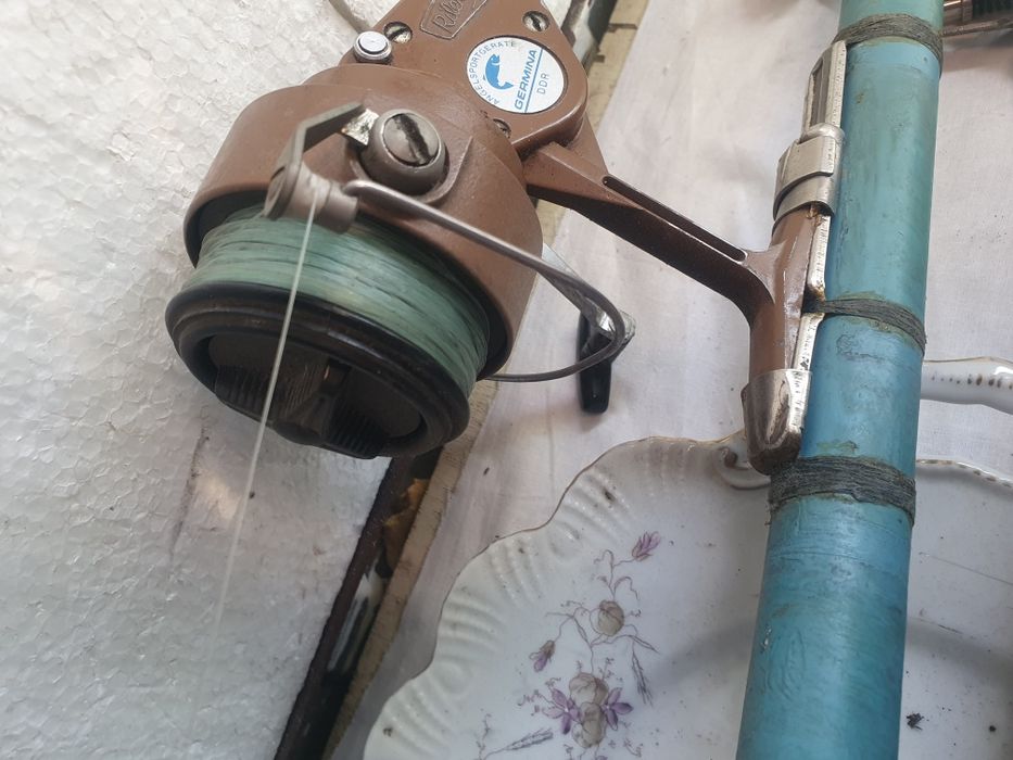 Stary kołowrotek wędkarski PRL Germina rilek rex