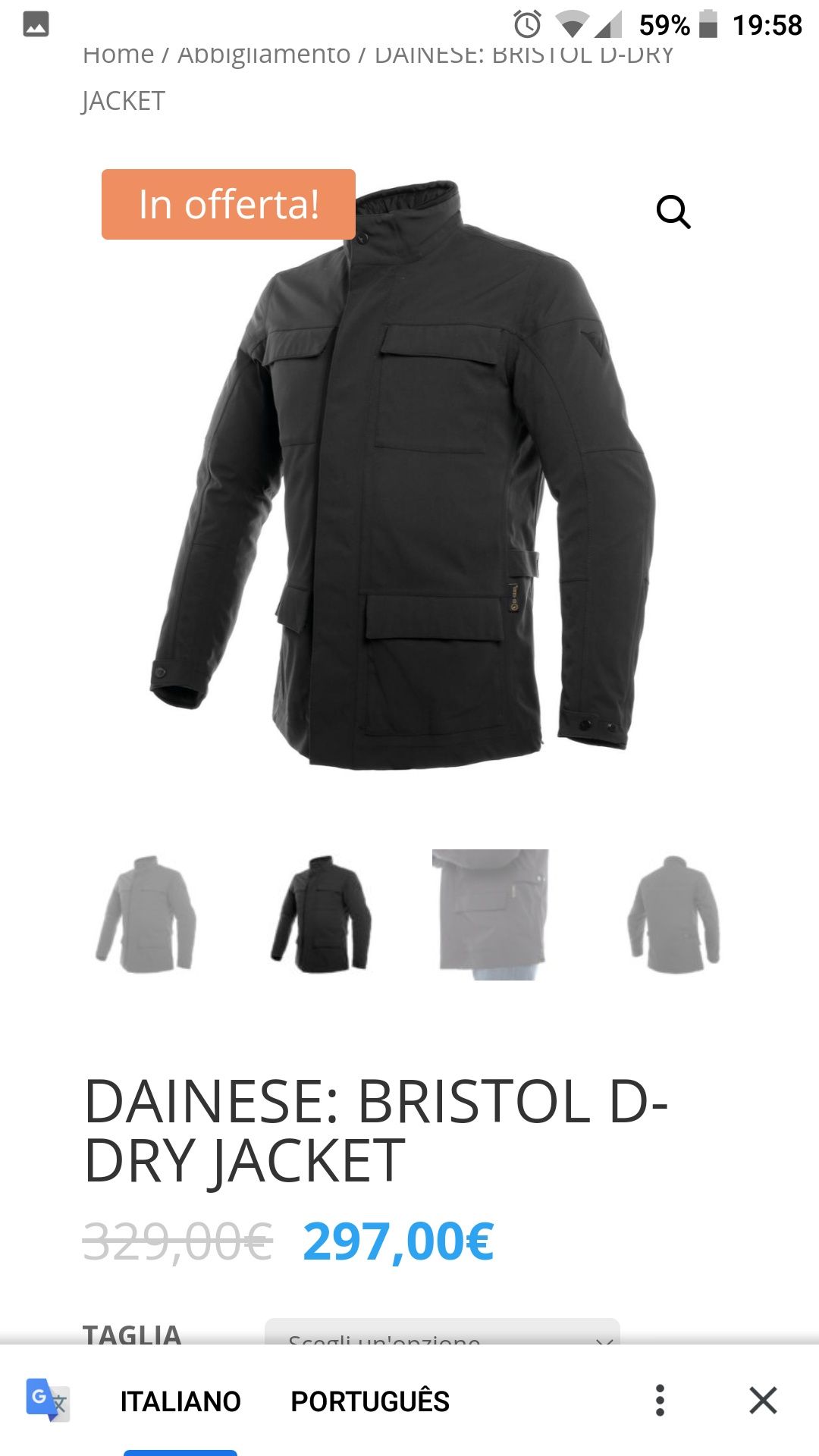 Casaco dainese inverno jacket