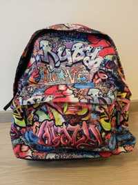 Plecak dla dziewczynki dziewczęcy graffiti
