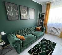 Zielona Sofa/ kanapa  trzyosobowa Chesterfield Max