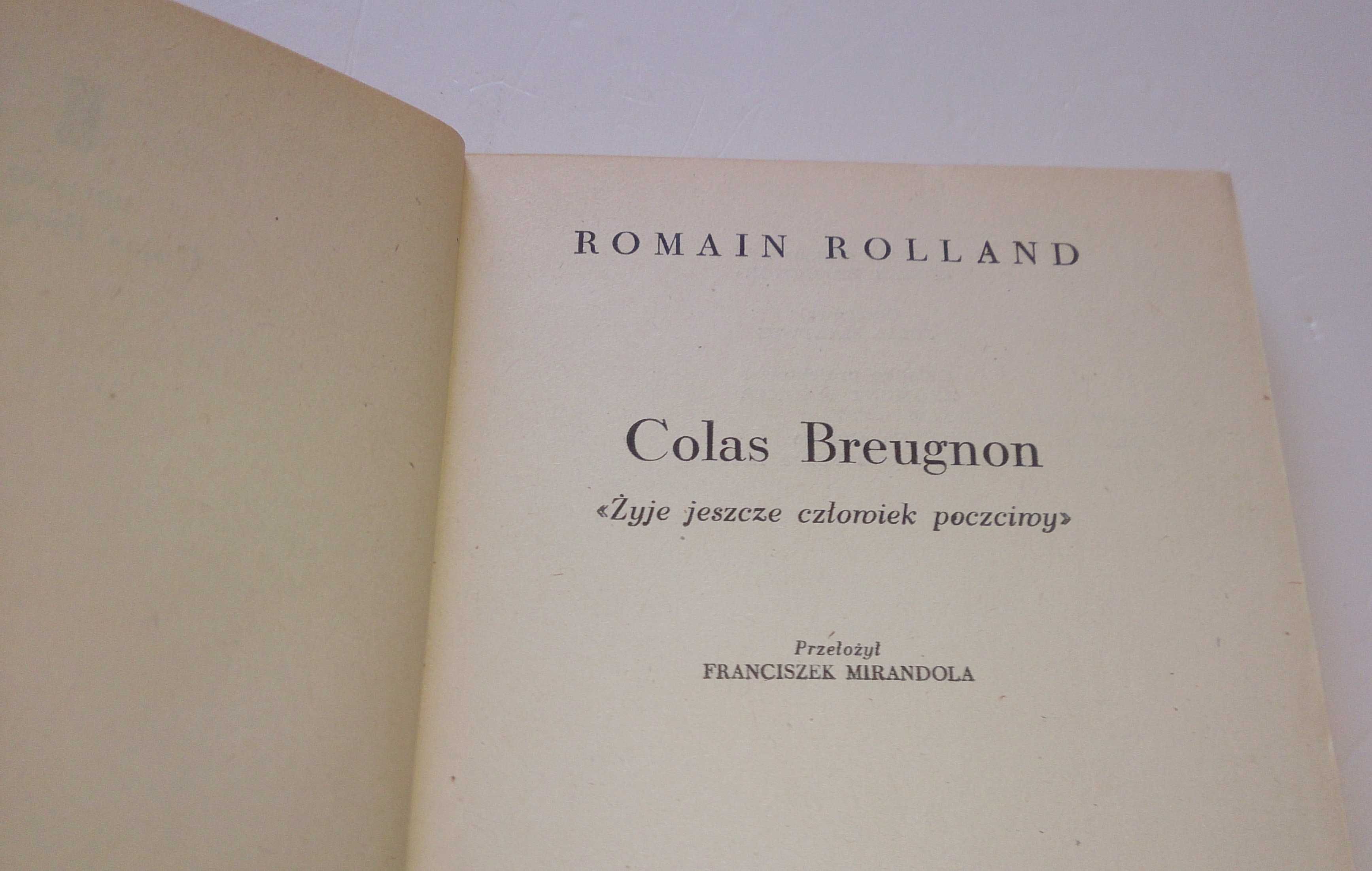 Romain Rolland „Colas Breugnon” Żyje jeszcze człowiek poczciwy Książka