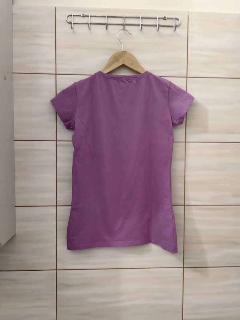 Bawełniany liliowy t-shirt Levis M