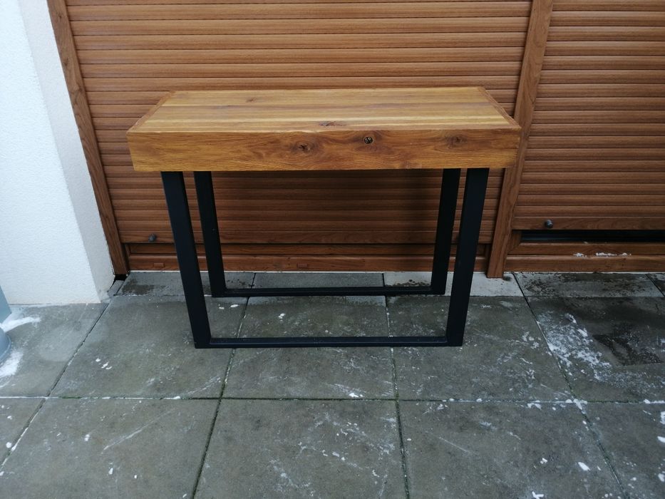 Konsola,stół loftowa dębowa.