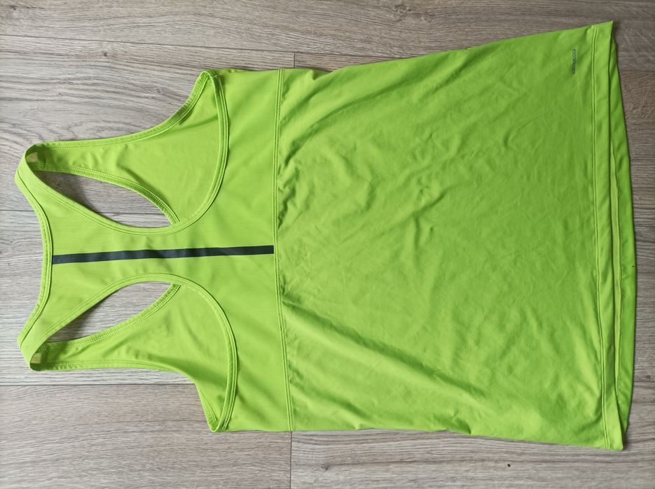 Adidas, bokserka, tunika, neonowa , zielona, L