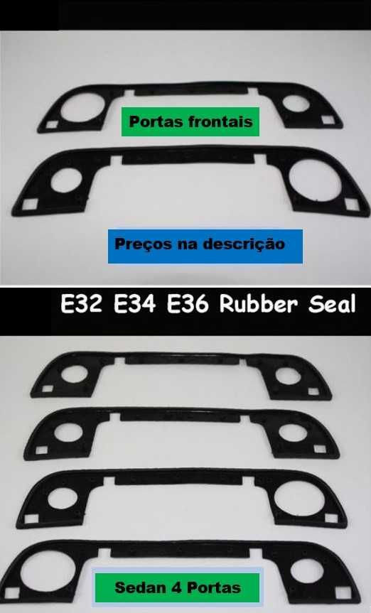 2 ou 4 Vedantes borracha Maçaneta de porta BMW E32 E34 E36