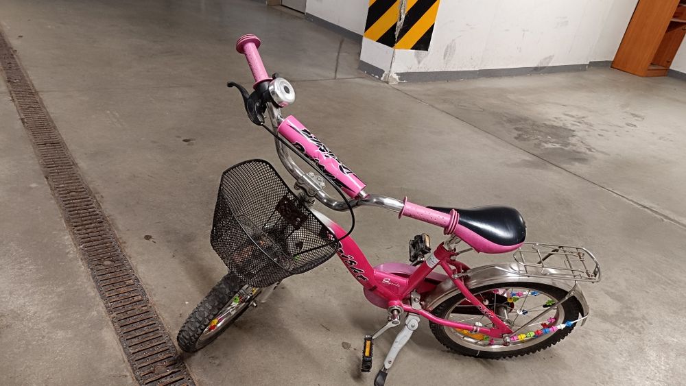 Rower 16" 100% sprawny + prowadnik